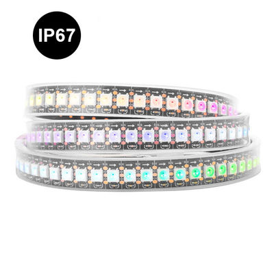 Ip20 Ip65 Ip67 현명한 주도하는 음악 광띠 96 100 144leds 탄력적 화소 Ws2812b
