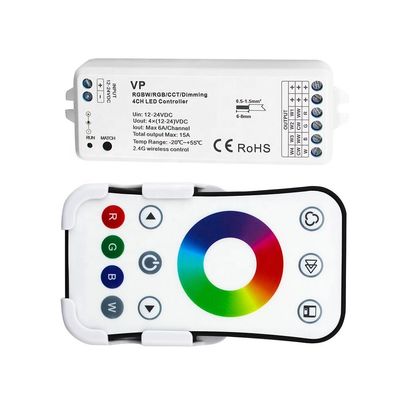 12V 내지 24V RF 무선 전신은 광선 제어에게 2.4GHz Rgb Rf 원격 제어 스위치 장치를 보내게 했습니다