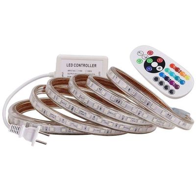 블루투스 제어기와의 220V 60Led/M 5050 Rgb 주도하는 스트립 12v 방수