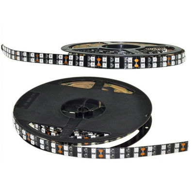 12V 검은 PCB 이중 열 5050 주도하는 스트립 60LEDs/M 120LED/M DC12V