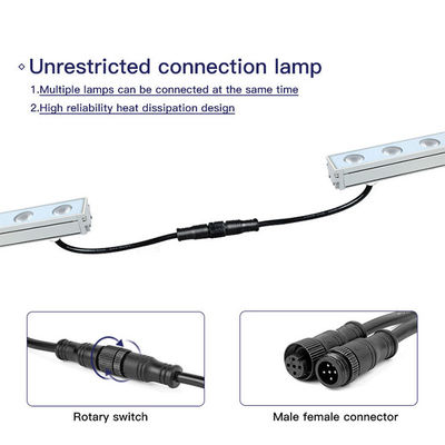 DC24V IP65 24W는 RGB RGBW 프로그램 가능한 Rgb 크리스마스 등불을 밝히는 DMX를 이끌었습니다