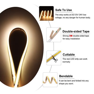8 밀리미터 10 밀리미터 3000k LED 라이트 탄력적 LED COB CRI 90 얼음 빨간색 녹 황은 냉백색을 따뜻하게 합니다