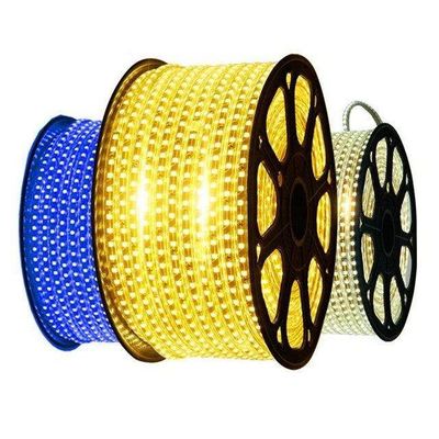 50M 100m/Roll Ip65 방수 르그브더블유 Cob는 스트립 야외 110v 220v SMD2835에게 5050을 보내게 했습니다