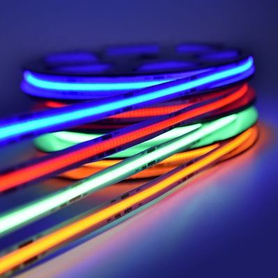 주소 지정 가능형인 24v 12v 5v 르그브크더블유 Rgb 르그브더블유 현명한 주도하는 신축성 스트립 Cob 실리콘