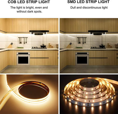 2023 COB는 스트립에게 480leds 2700K 3000K 4000K 6000K 드오틀스 플렉시블 테이프 빛을 보내게 했습니다