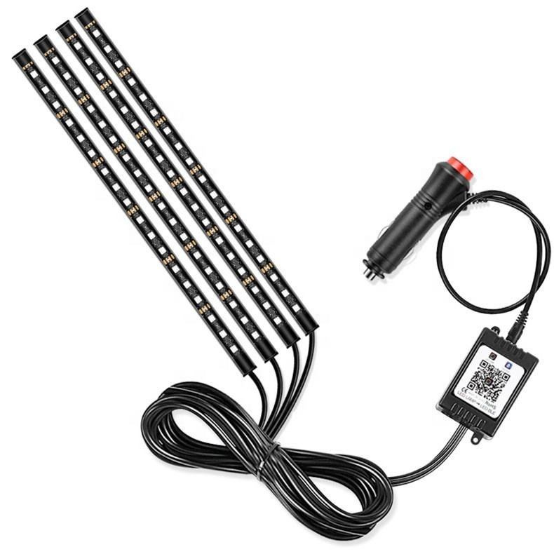 SMD 5050 RGB 개조형 차 빛은 주도하는 자동차 내부 장식 대기 빛을 램프를 갖춥니다