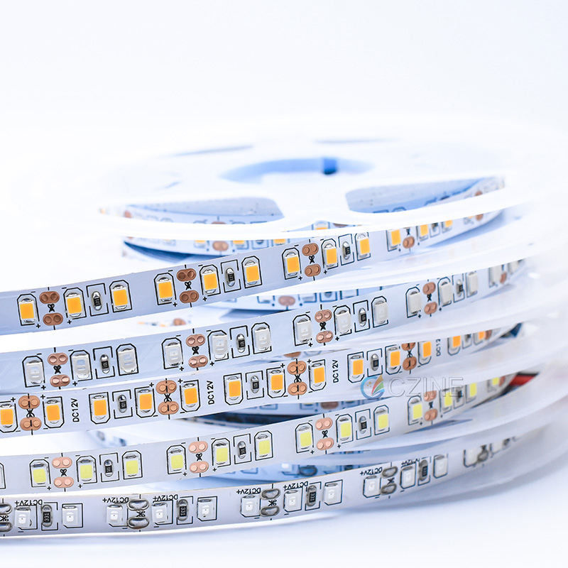 Dc12v 5v 120led 2835 주도하는 스트립 높은 밝은 주도하는 스트립 12v 2700k 하얀 적 청 녹
