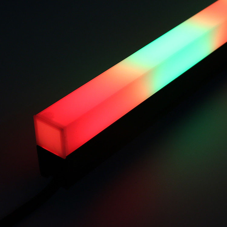 프로젝트를 밝히기 위한 DC24V 96leds 화소 DMX RGB 선 주도하는 튜브 빛 알루미늄 트랙