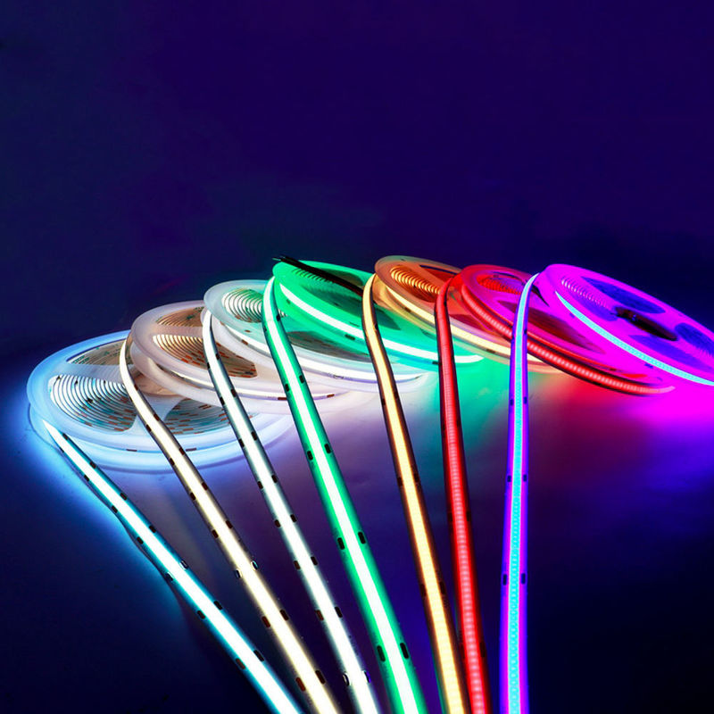 10 밀리미터 756LEDs/M Rgb Cob LED 스트립 Rgb 768Leds/M 24V Ip65 방수되 LED 탄력적입니다