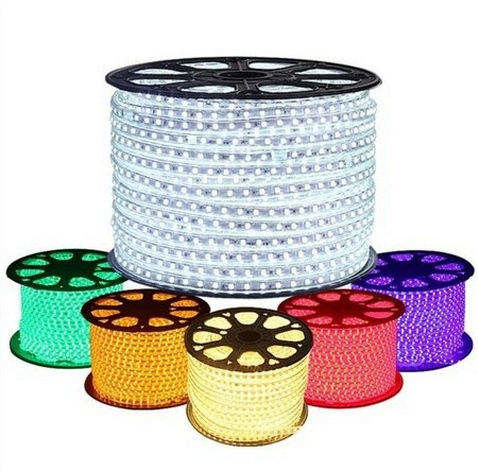 50M 100m/Roll Ip65 방수 르그브더블유 Cob는 스트립 야외 110v 220v SMD2835에게 5050을 보내게 했습니다