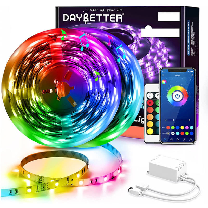 60Leds/M 5050 Rgb 현명한 주도하는 스트립은 침실을 위한 5m 10m 15m App 리모컨 제어를 밝힙니다